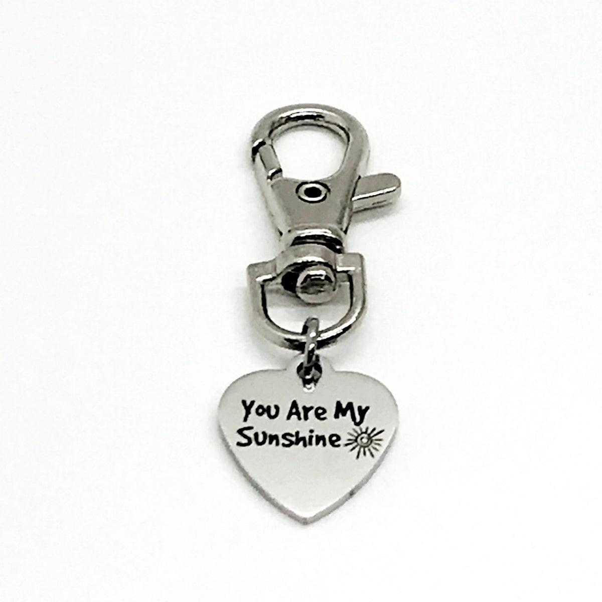 You Are My Sunshine Keychain Charm, Keychain Clip, Bag Charm, You Are My Sunshine Gift, Love Gift, Gift For Daughter, Wife Gift, Son Gift