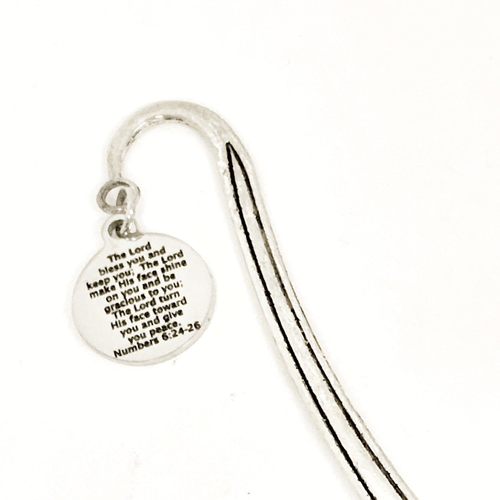 Bible Bookmark, The Lord Bless You And Keep You Bookmark, Numbers 6 24 to 26 Bookmark, Scripture Charm Bookmark, Bible Verse Gift