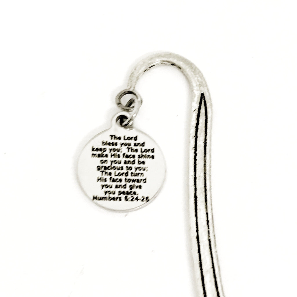 Bible Bookmark, The Lord Bless You And Keep You Bookmark, Numbers 6 24 to 26 Bookmark, Scripture Charm Bookmark, Bible Verse Gift