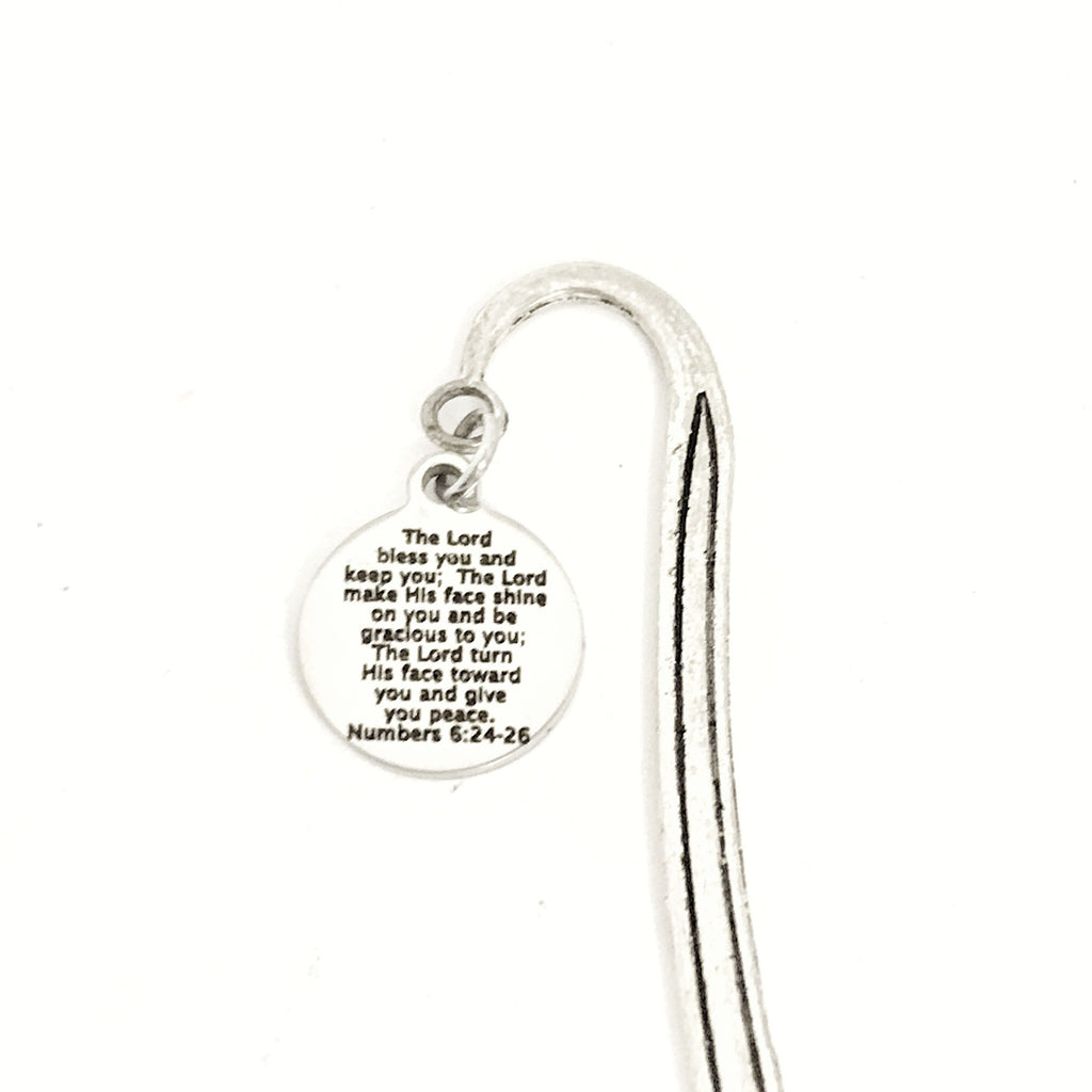 Bible Bookmark, The Lord Bless You And Keep You Bookmark, Numbers 6 24 to 26 Bookmark, Scripture Charm Bookmark, Bible Verse Gift