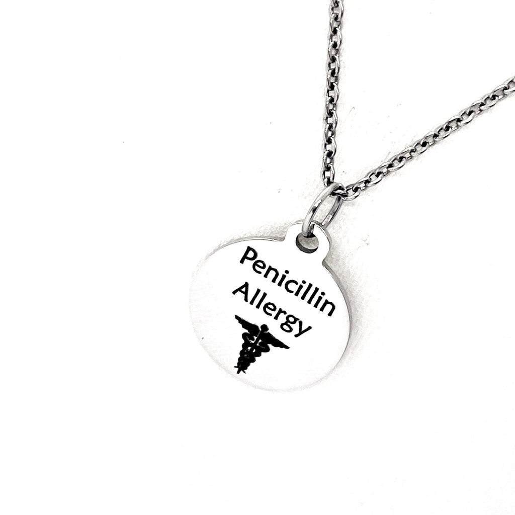 Penicillin Allergy Necklace, Allergic To Penicillin Medical ID, Allergy Medical Condition Medical Notification, Medical Condition Necklace