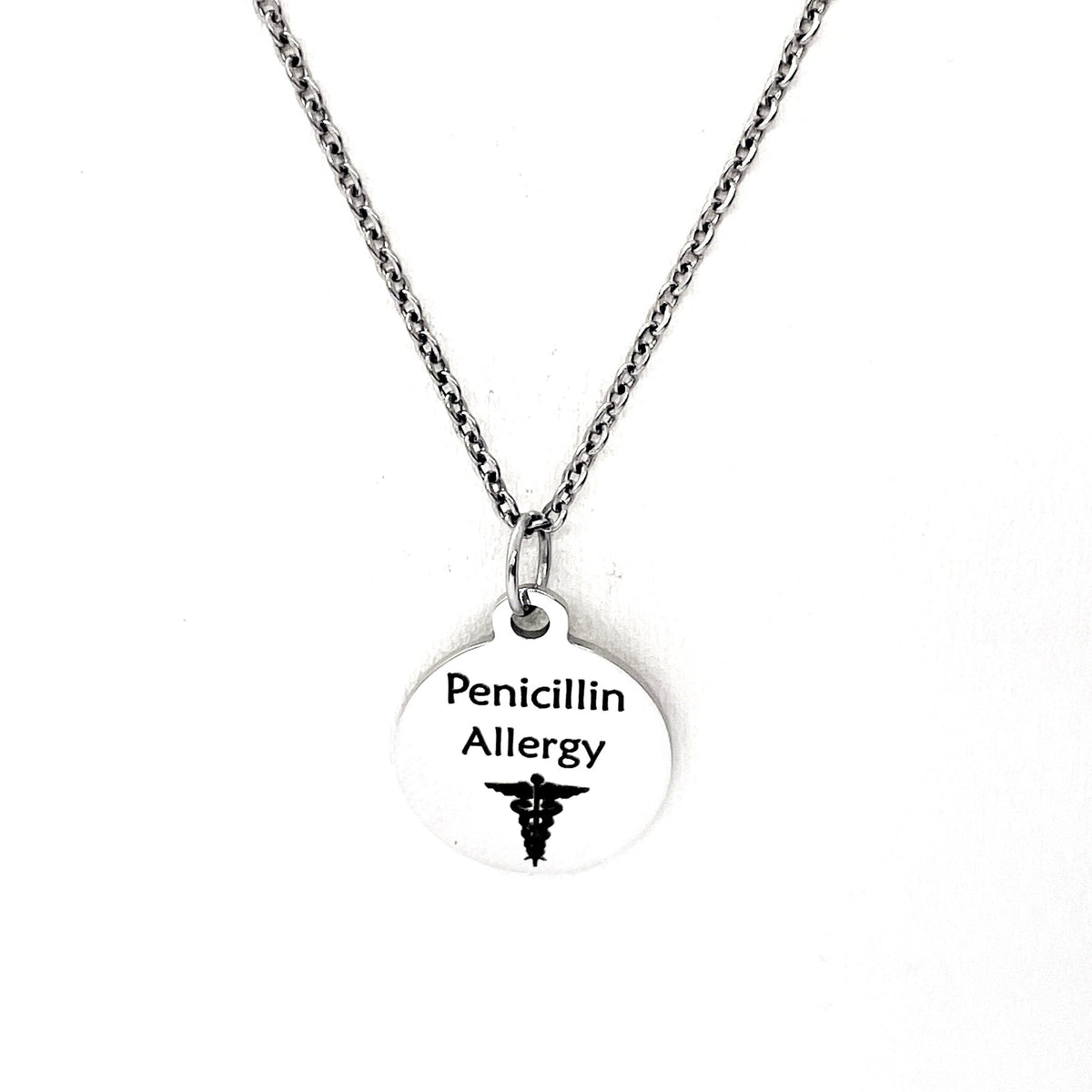 Penicillin Allergy Necklace, Allergic To Penicillin Medical ID, Allergy Medical Condition Medical Notification, Medical Condition Necklace