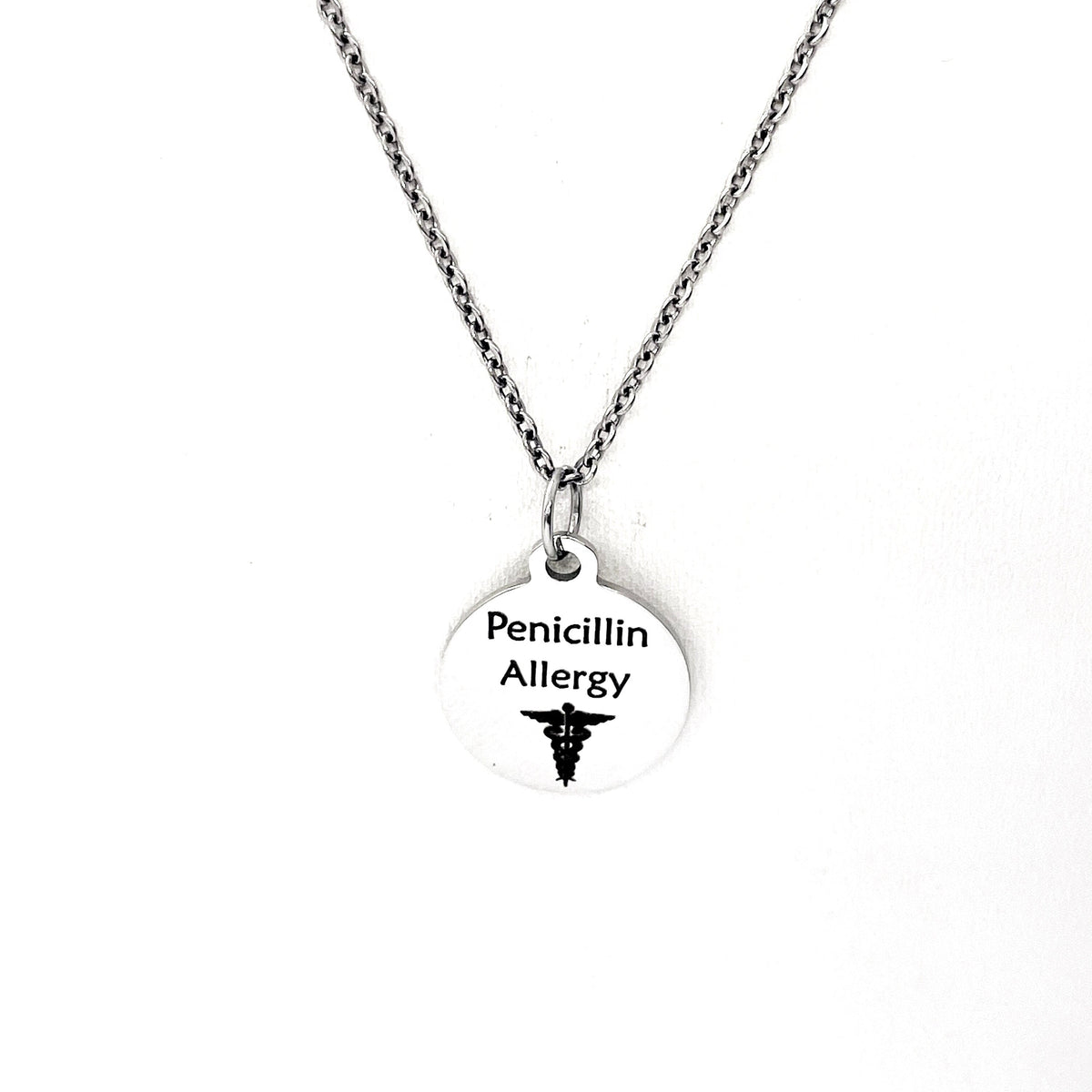 Penicillin Allergy Necklace, Allergic To Penicillin Medical ID, Allergy Medical Condition Medical Notification, Medical Condition Necklace