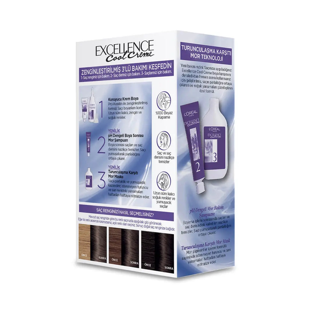 L'Oreal Excellence Cool Creme 6-11 Extra Ashy Dark Blonde Hair Dye