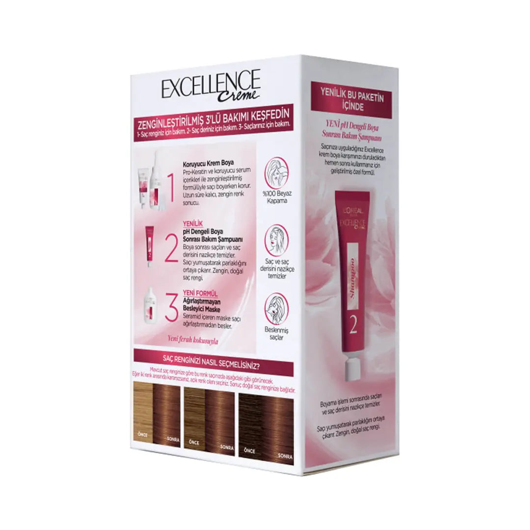 L'Oreal Excellence Creme Hair Dye 6-41 Hazelnut Brown