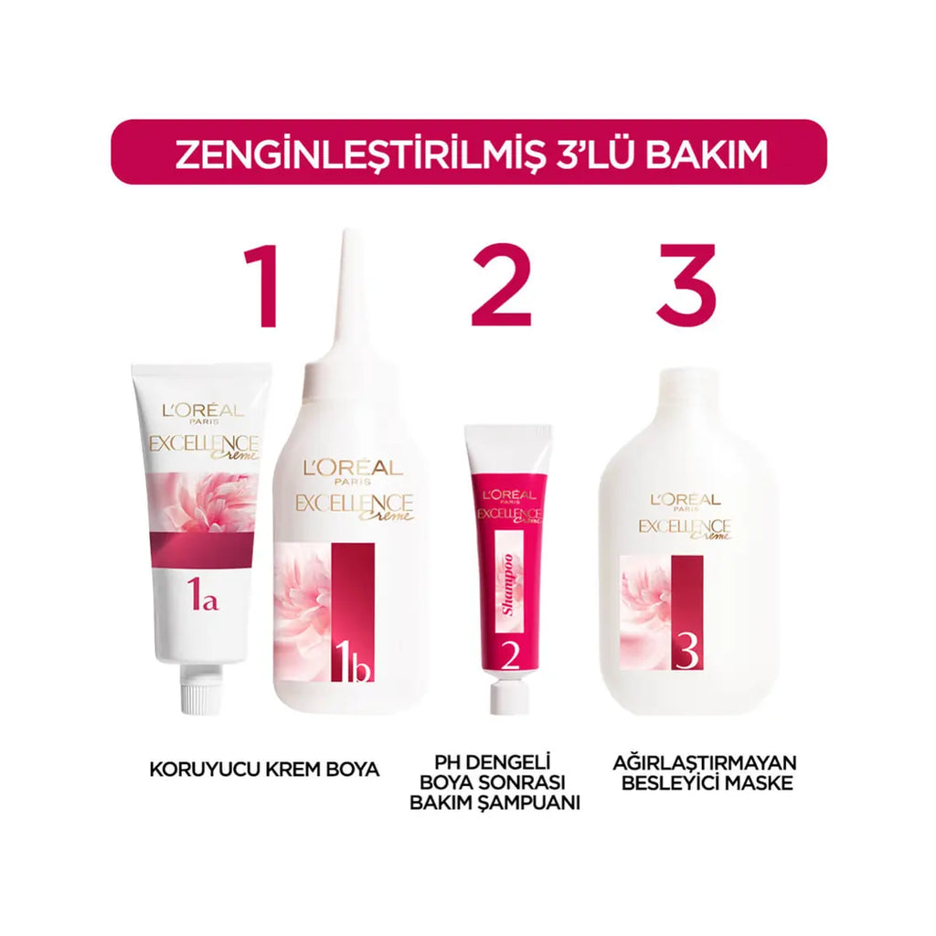 L'Oréal Paris Excellence Creme Hair Dye 3 Dark Chestnut