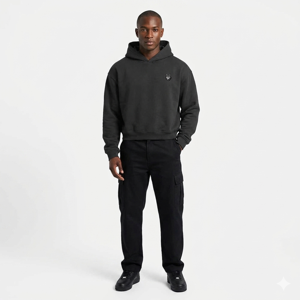 Loki & Ivy Unisex Cotton Cropped Hoodie