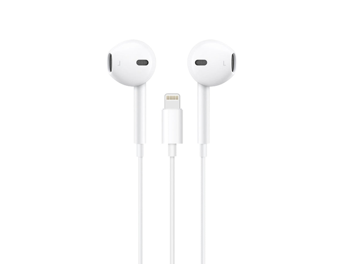 Techancy Auricular Com Fios TD8084, Plug And Play, Compatível Com Ip8/X/11-14, 1,2 Metros, Estéreo, Chamadas De Voz
