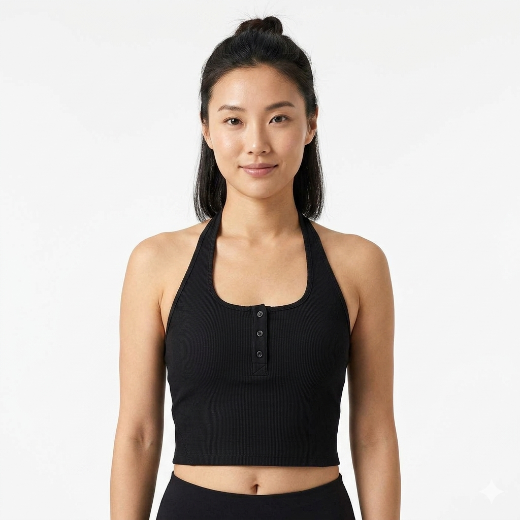 Loki & Ivy Women's Halter Yoga Tank Top