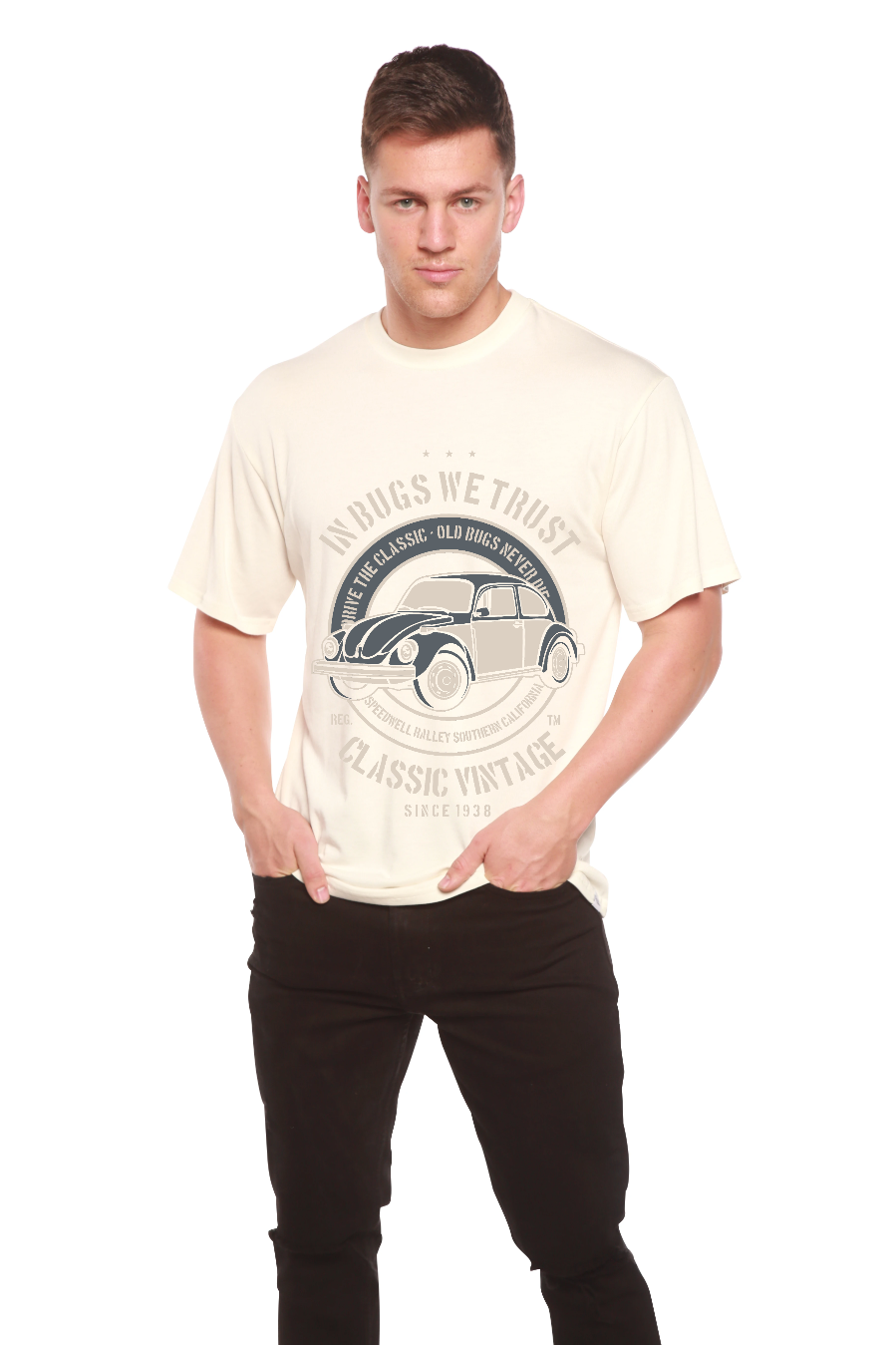 In Bugs We Men's Bamboo Viscose/Organic Cotton Short Sleeve Graphic T-Shirt