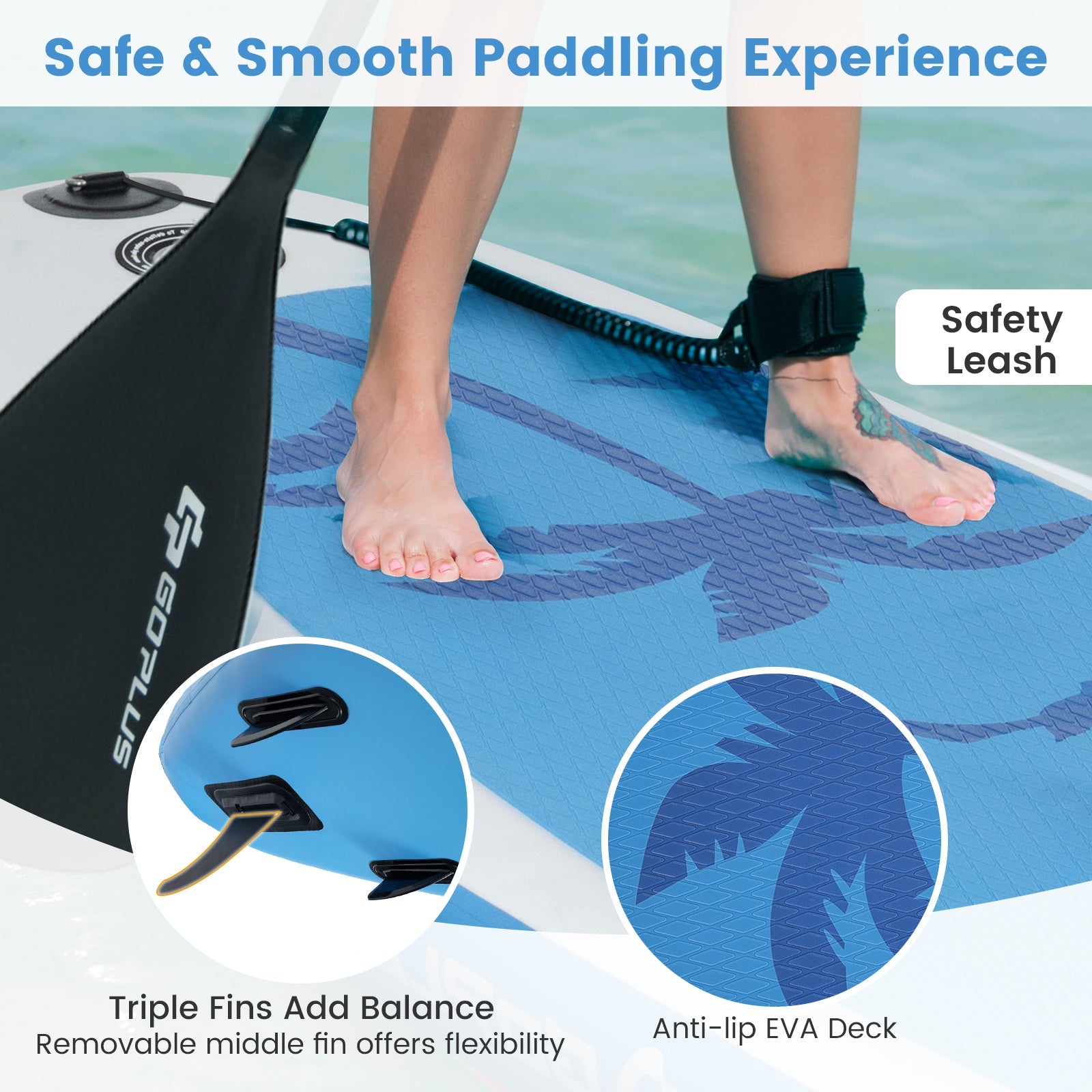 Inflatable Stand Up Paddle Board with Premium SUP Accessories