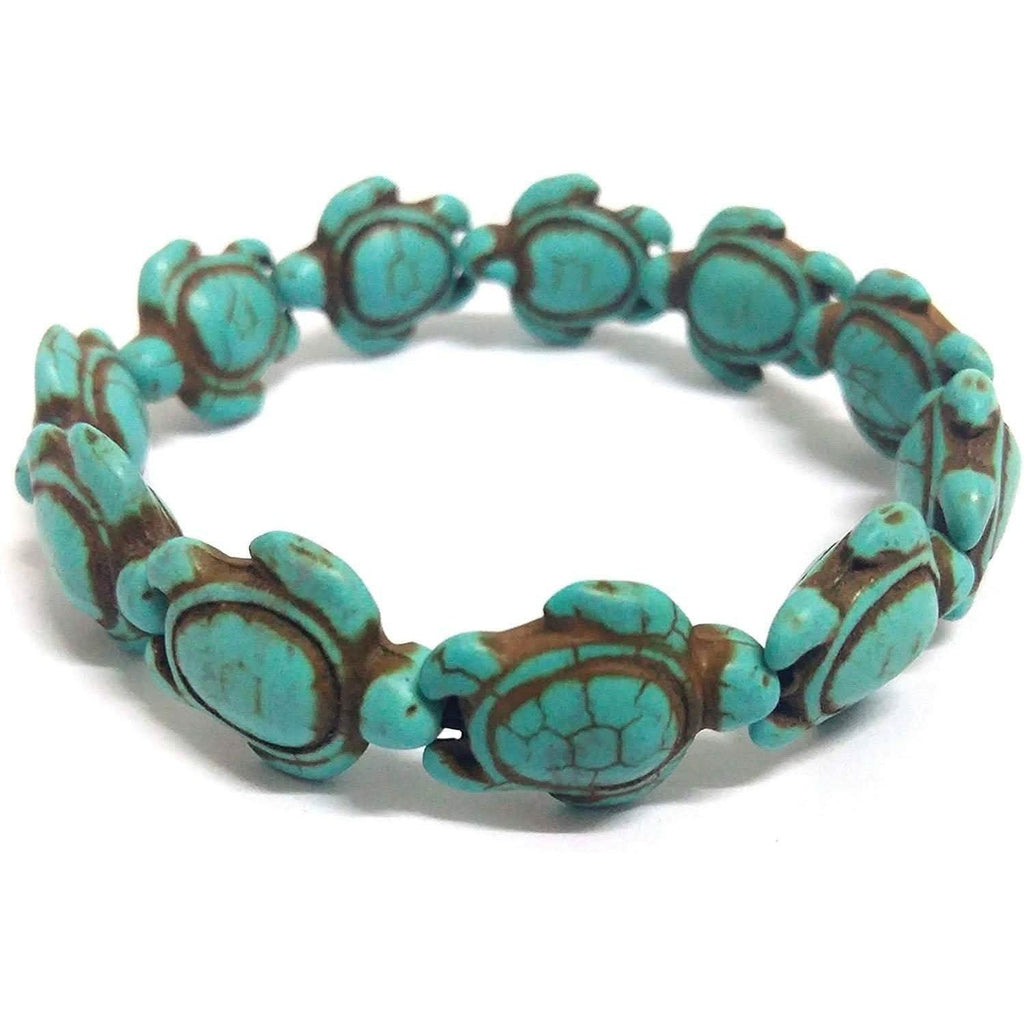 Turquoise Handmade Hawaiian Sea Turtles Bracelet