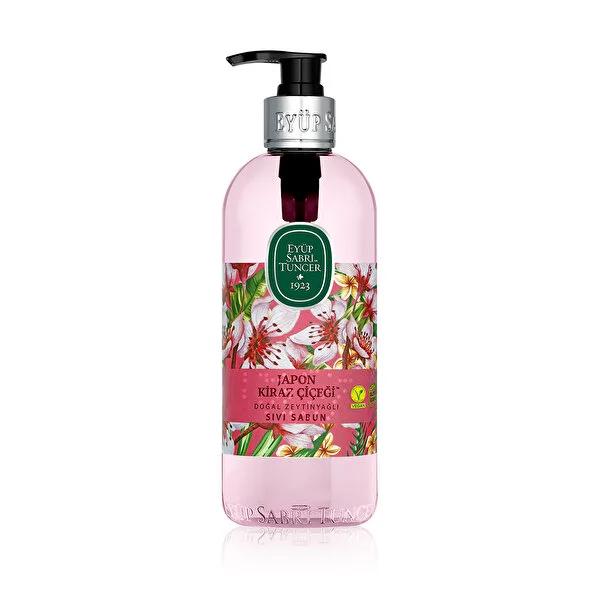 Eyüp Sabri Tuncer Japanese Cherry Blossom Liquid Hand Soap - Gentle, Moisturizing Hand Wash for All Skin Types, 16.91 fl oz