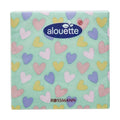 Alouette Spring Heart Cocktail Napkins with Colorful Print 20-Pack