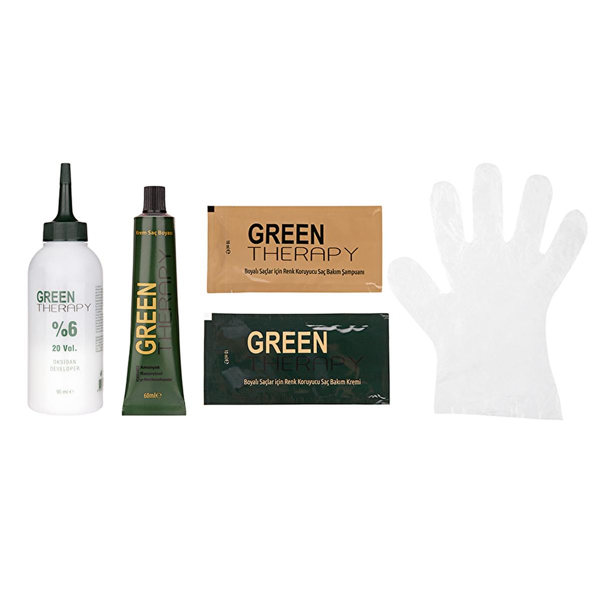 Green Therapy Ammonia-Free Hair Dye with Argan Oil - Nourishing Hair Color for Natural Look