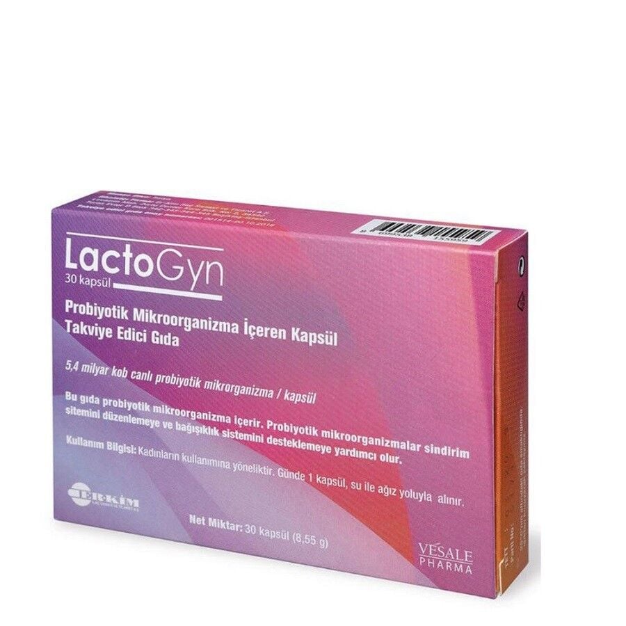 Erkim Ilac Lactogyn Probiotic Support Capsule 30 Count