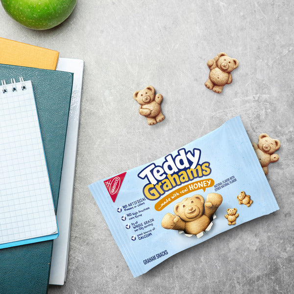 TEDDY GRAHAMS Honey Graham Snacks, Kids Snack Packs 10 oz