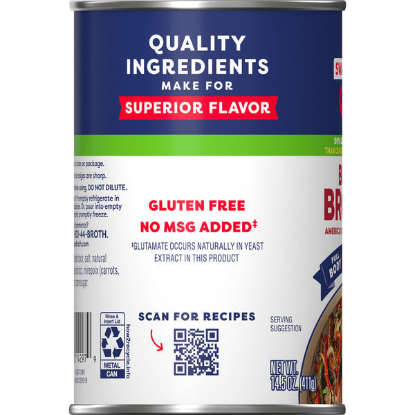 Swanson's 50% Less Sodium Beef Broth