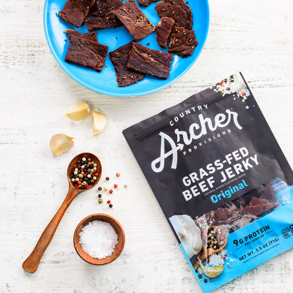 Country Archer Beef Jerky, Original, Grass-Fed