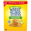 WHEAT THINS Reduced Fat Snacks, Whole Grain Wheat Crackers, Snack Crackers, Family Size 13 oz