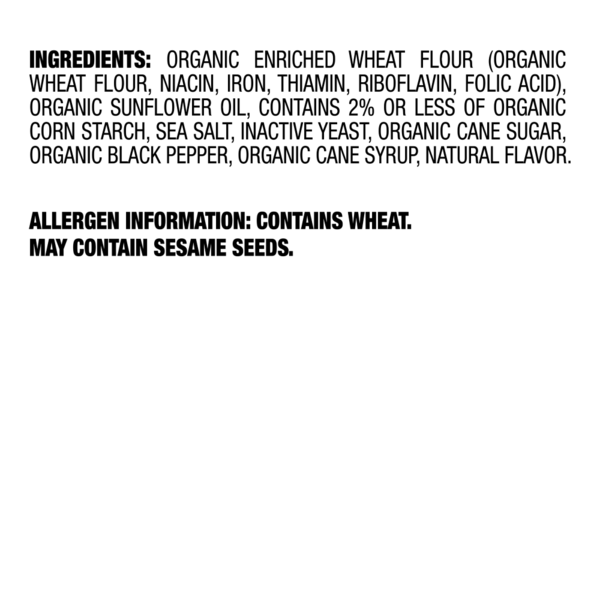 Milton's Organic Crackers, Salt & Pepper
