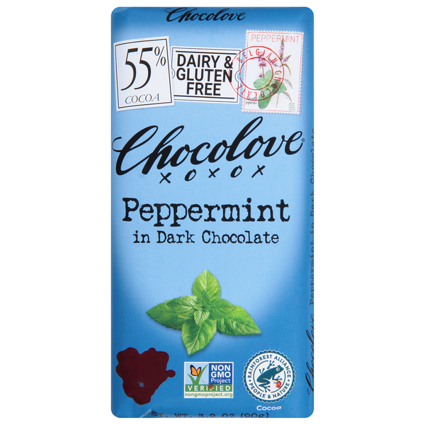 Chocolove Peppermint, in Dark Chocolate
