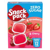 Snack Pack Zero Sugar Strawberry and Cherry Juicy ...
️
