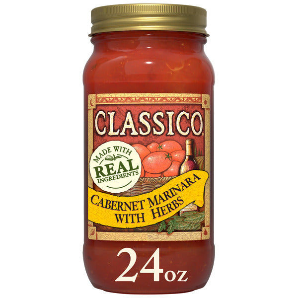 Classico Cabernet Tomato Marinara with Herbs Spaghetti Pasta Sauce