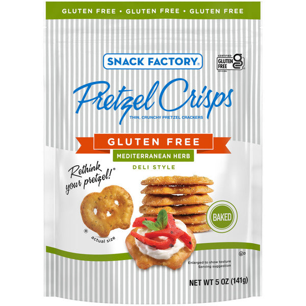 Snack Factory  Gluten Free Mediterranean Herb Pretzels