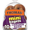Thomas’ 10 count, Cinnamon Raisin Mini Bagels️