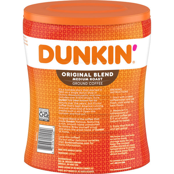 Dunkin' Original Blend Medium Roast Ground Coffee