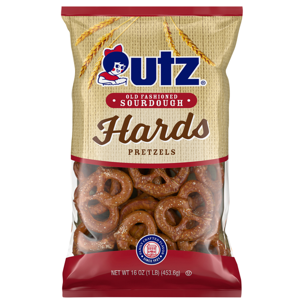 Utz Pretzels, Sourdough, Old Fashioned, Hards