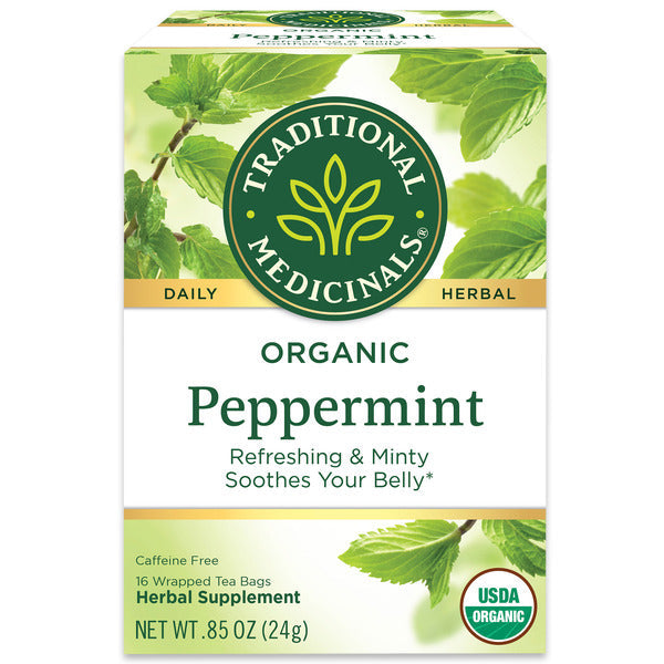 Traditional Medicinals Organic Peppermint Caffeine Free Herbal Teas