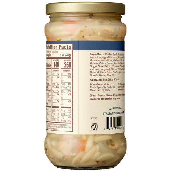 Rao's Made For Home Chicken & Orzo Soup