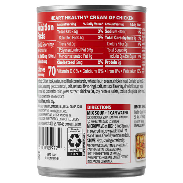 Campbell's Heart Healthy Cream of Chicken Soup