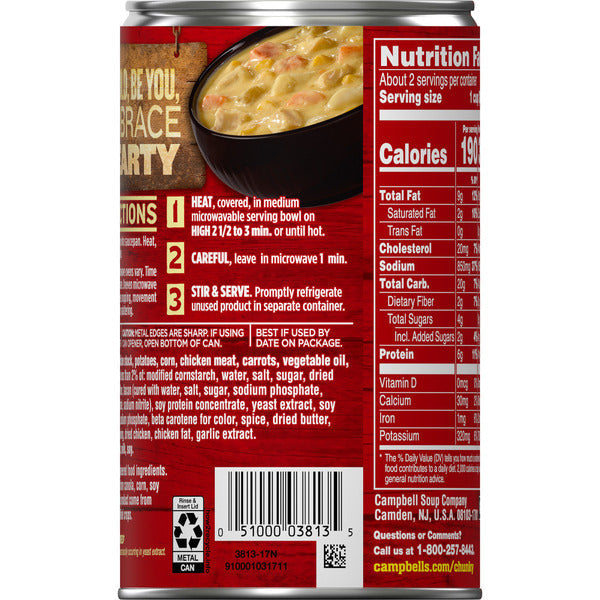 Campbell's Chicken Corn Chowder Soup