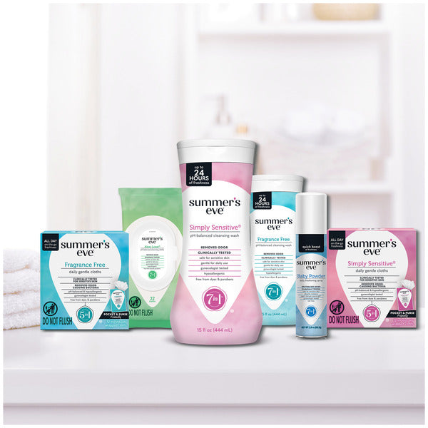 Summer's Eve Feminine Cleansing Wipes, Aloe Love