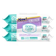 Nice 'N CLEAN Flushable moist wipes with SecureFLU...
️