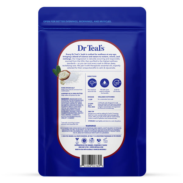 Dr Teal’s Pure Epsom Salt Soak, with Shea Butter & Almond Oil