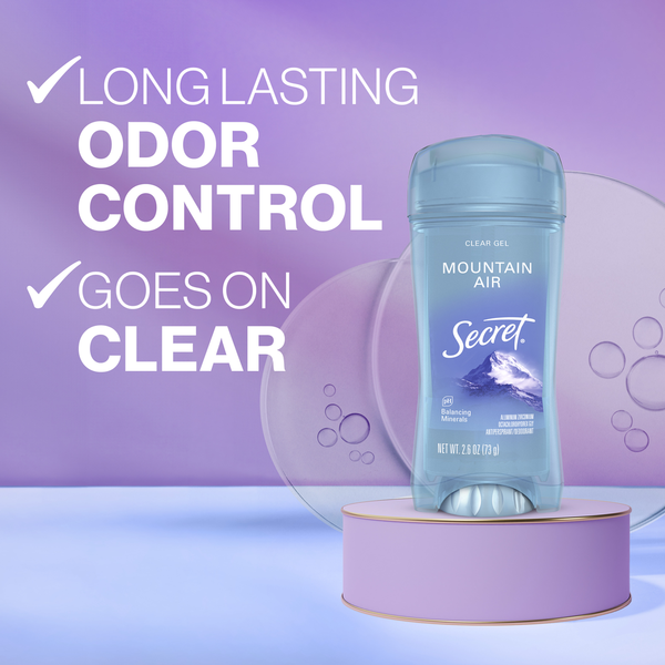 Secret Fresh Clear Gel Antiperspirant & Deodorant for Women, Mountain Air
