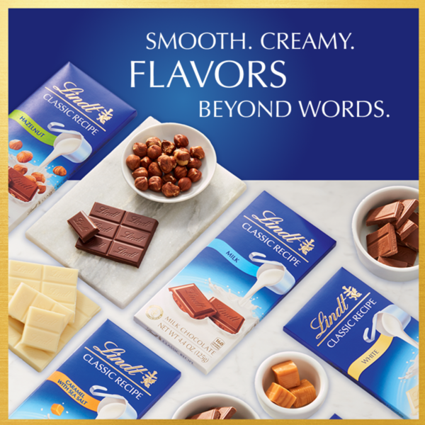 Lindt Classic Recipe Milk Chocolate Candy Bar