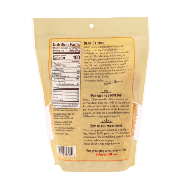 Bob's Red Mill Yellow Popcorn