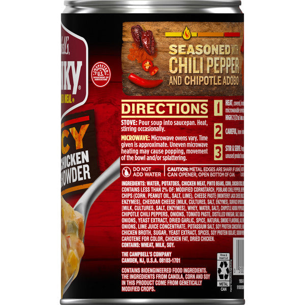 Campbell's Spicy Chipotle Chicken Corn Chowder Soup