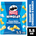 Pringles Mingles Sharp White Cheddar and Ranch Puffed Snacks, Cheese Puffs, 5.5 oz