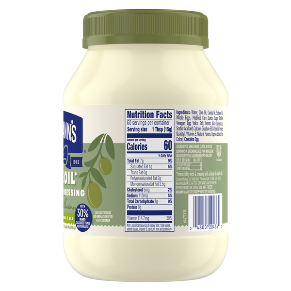 Hellmann's Mayonnaise Dressing With Olive Oil