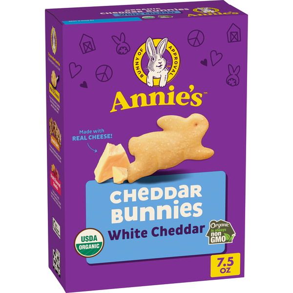 Annie's Organic White Cheddar Bunnies Baked Snack Crackers