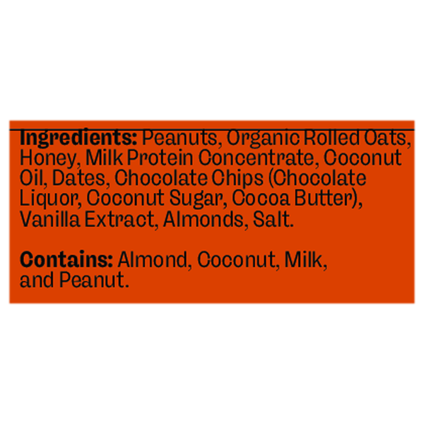 MUSH Peanut Butter Chocolate Chip Protein Bar