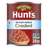 Hunt's Crushed Tomatoes 100% Natural With No Salt ...
️