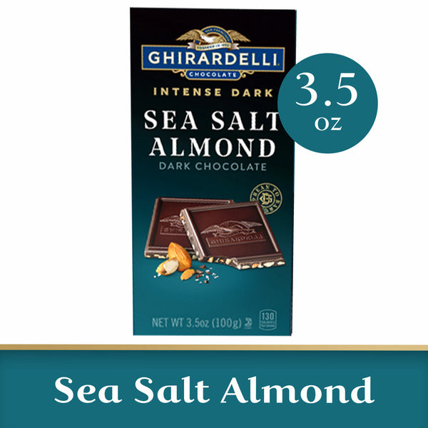 Ghirardelli Intense Dark Sea Salt Almond Dark Chocolate Bar