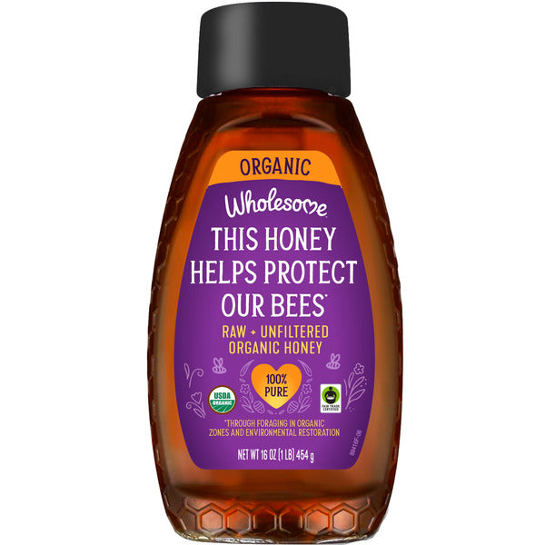 Wholesome Raw & Unfiltered Organic Honey